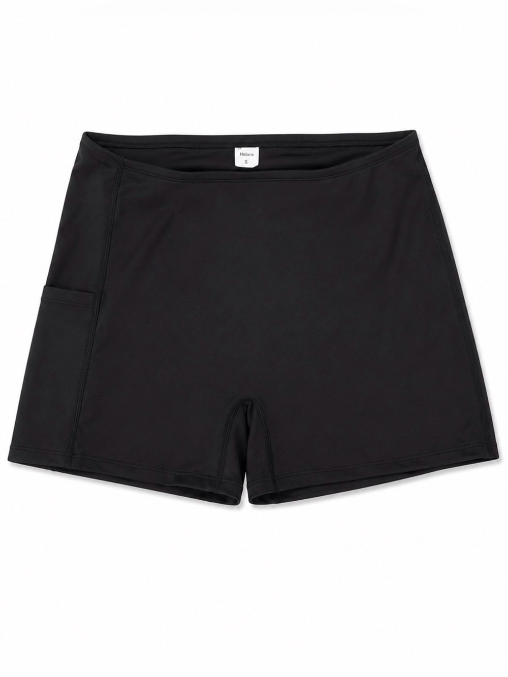 Halara Black High Waisted Biker Shorts with Side Pocket Women’s Size Small